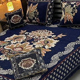 4-Piece Velvet Jacquard Bedsheet - King