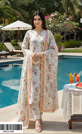 3-piece Unstitched Digital Printed Karandi Dress for Women’s (Karandi Winter Collection 2025)