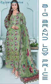 3-piece Unstitched Digital Printed Karandi Suit for Women’s (Karandi Collection)