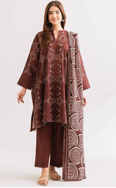 3-piece Unstitched Khaddar Dress for Women’s - (Winter Collection)