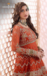 3-piece Unstitched Chiffon Embroidered Frock for Women’s (Women's Wedding Clothing)