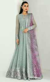 3-piece Unstitched Embroidered Sequence Party Wear Maxi for Women’s