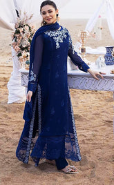 3-piece Unstitched Chiffon Embriodered Luxury Dress for Women's