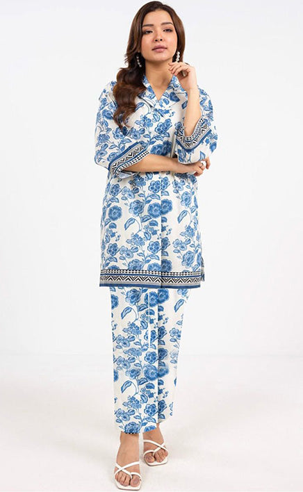 3-piece Unstitched Over All Printed Lawn Dress for Women’s
