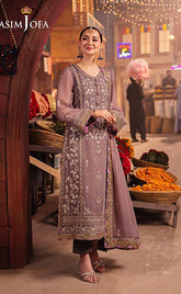 3-piece Unstitched Chiffon Embroidered Sequence Dress for Women’s (Women's Clothing)