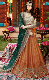 3-piece Unstitched Hand Work Embroidered Net Masoori Party Wear Maxi for Women’s