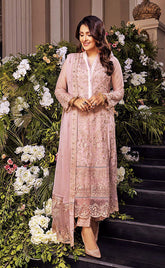 3-piece Unstitched Chiffon Embroidered Party Wear Dress for Women’s