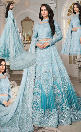 3-piece Unstitched Net Embroidered with Embellished Sequence Hand Work Dress for Women's (Women's Maxi Clothing)