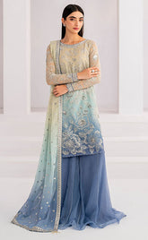 3-piece Unstitched Chiffon Embroidered & Sequence Dress for Women’s