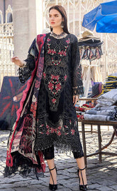 3-piece Unstitched Chikankari Embroidered Lawn Cotton Dress for Women’s