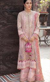 3-piece Unstitched Organza Embroidered with Moti Work Dress for Women’s (Women's Clothing)