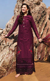 3-piece Unstitched Chikankari Embroidered Luxury Cotton Dress for Women’s