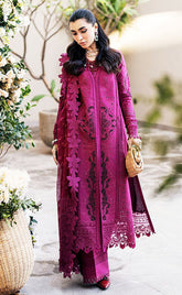 3-piece Unstitched Chikankari Embroidered Cotton Dress for Women’s