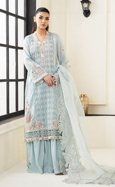 3-piece Unstitched Chikankari Embroidered Luxury Cotton Dress for Women’s