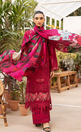 3-piece Unstitched Chikankari Embroidered Luxury Cotton Dress for Women’s