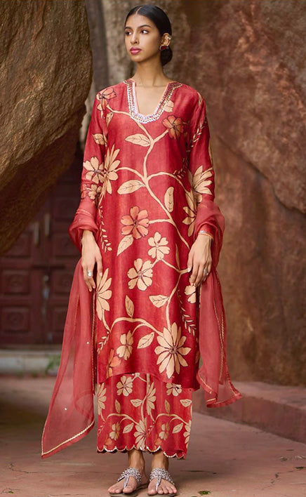 3-piece Unstitched Over All Printed Lawn Dress for Women’s