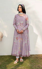 3-piece Unstitched Digtal Printed Lawn Embroidered Patch Work Dress for Women’s