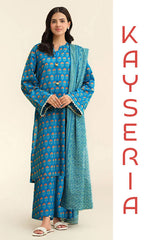 3-piece Unstitched Khaddar Dress for Women’s - (Winter Collection)