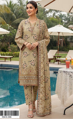 3-piece Unstitched Digital Printed Karandi Dress for Women’s (Karandi Winter Collection 2025)