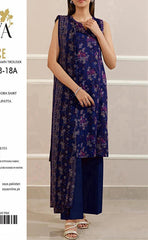 3-piece Unstitched Tana Dora Lawn Dress for Women’s