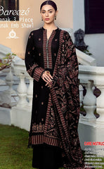 3-piece Unstitched Dhanak Embroidered Dress with Neck Patch for Women’s (Women's Winter Clothing)