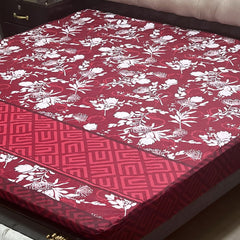1-Piece Printed Water Proof Mattress Cover - (72 * 78 Inch (6 * 6.5) - King
