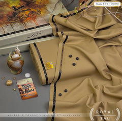 2-Piece Unstitched Wash and Wear Shalwar and Kameez for Men's