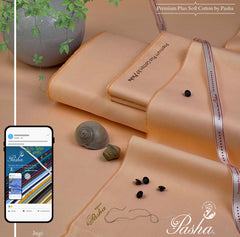 2-Piece Unstitched Prenium Plus Soft 100% Cotton Shalwar and Kameez for Men's