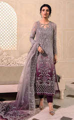 3-piece Unstitched Organza Embroidered with Embellished Hand Work Dress for Women's (Women's Wedding Clothing)