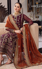 3-piece Unstitched Chiffon Embroidered & Sequence Work Dress for Women’s