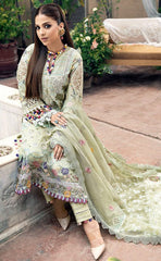 3-piece Unstitched Cotton Lawn Chikankari Embroidered Dress for Women’s