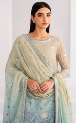 3-piece Unstitched Chiffon Embroidered & Sequence Dress for Women’s