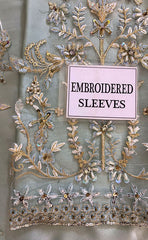 3-piece Unstitched Silk Embroidered and Adda Dress for Women’s