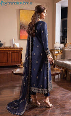 3-piece Unstitched Chiffon Embroidered Dress for Women’s (Women's Clothing)