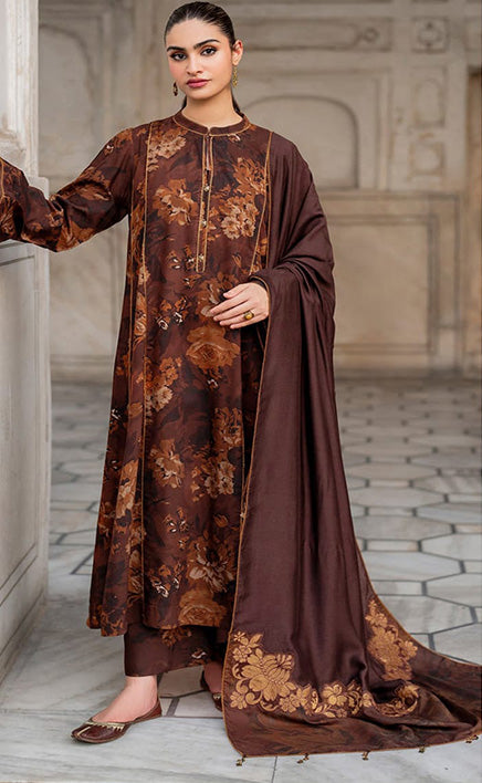 3-piece Unstitched Over All Printed Lawn Dress for Women’s