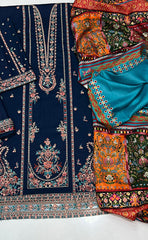 3-piece Unstitched Dhanak Dress for Women’s (Women's Winter Clothing)