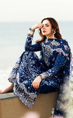 3-piece Unstitched Chikankari Embroidered Lawn Cotton Dress for Women’s