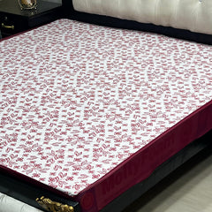 1-Piece Printed Water Proof Mattress Cover - (72 * 78 Inch (6 * 6.5) - King