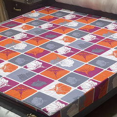 1-Piece Printed Water Proof Mattress Cover - (72 * 78 Inch (6 * 6.5) - King