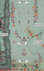 3-piece Unstitched Heavy Dhanak Embroidered Dress for Women’s (Women's Winter Clothing)