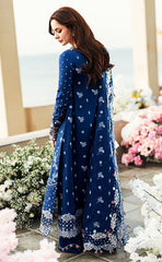 3-piece Unstitched Chikankari Embroidered Lawn Cotton Dress for Women’s