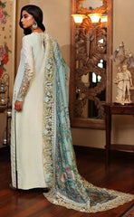 3-piece Unstitched Silk Embroidered and Adda Dress for Women’s
