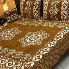4-Piece Velvet Jacquard Bedsheet - King