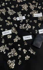 3-piece Unstitched Chiffon Embroidered Sequence Saree for Women's (Wedding Clothing)