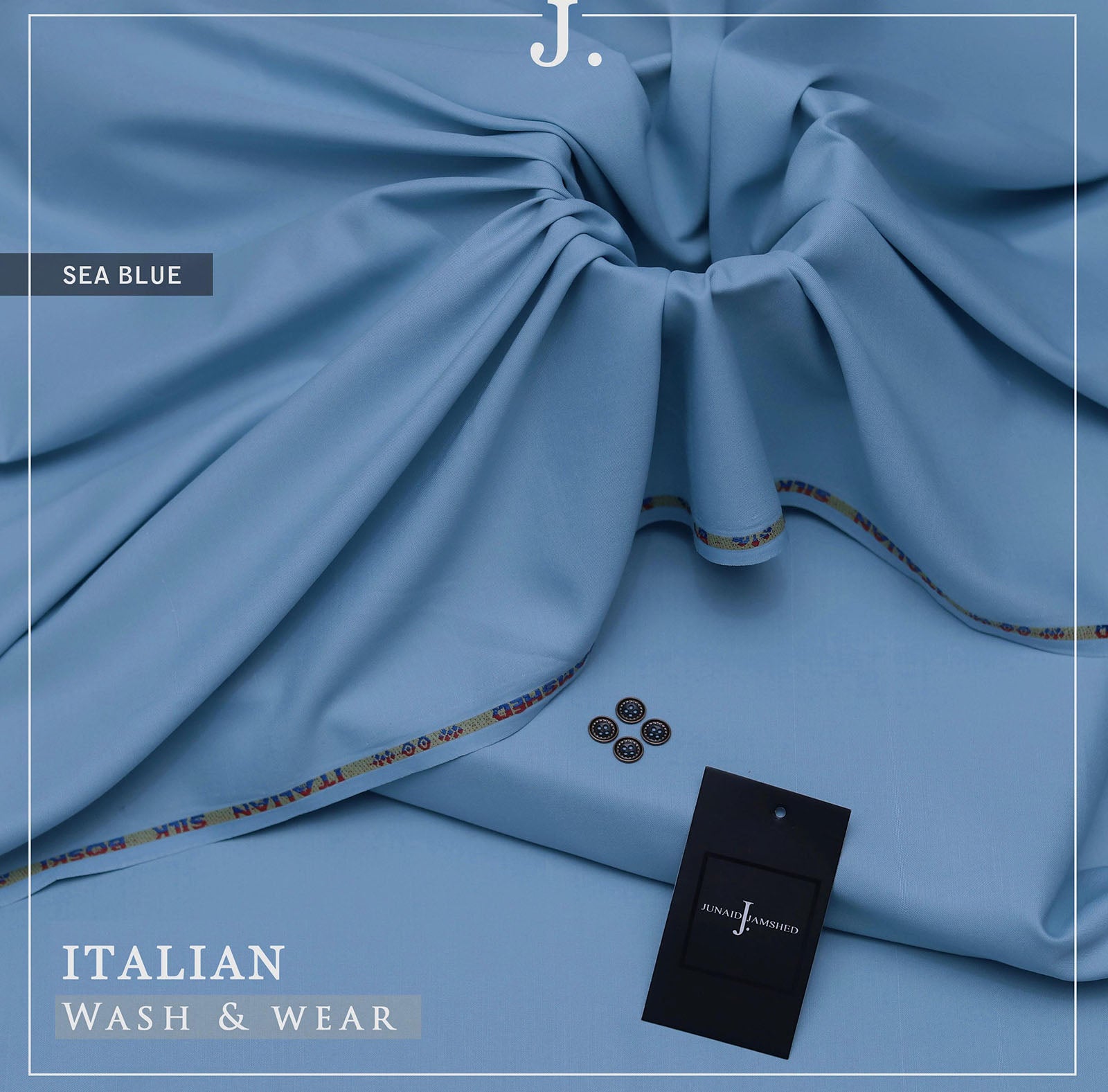 2-Piece Unstitched Italian Silk Shalwar and Kameez for Men's