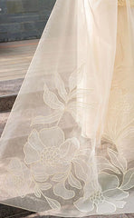 3-piece Unstitched Cotton Lawn Chikankari Embroidered Patch Work Dress for Women’s