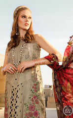 3-piece Unstitched Chikankari Embroidered Cotton Dress for Women’s