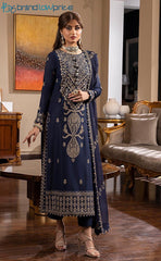 3-piece Unstitched Chiffon Embroidered Dress for Women’s (Women's Clothing)