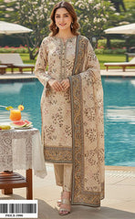 3-piece Unstitched Digital Printed Karandi Dress for Women’s (Karandi Winter Collection 2025)