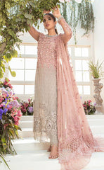 3-piece Unstitched Heavy Chiffon Embroidered with Embellished HandWork & Sequence Work Dress for Women's (Women's Wedding Clothing)